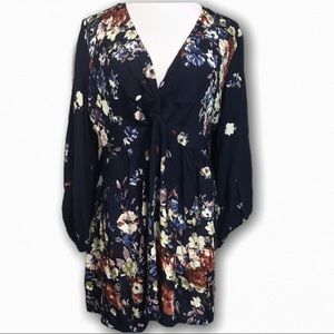 Suzanne Betro Floral Tunic Top 1X
